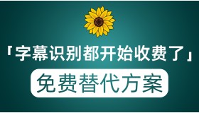 字幕识别都开始收费了？推荐两种完美免费替代方案 效果甚至强于前者