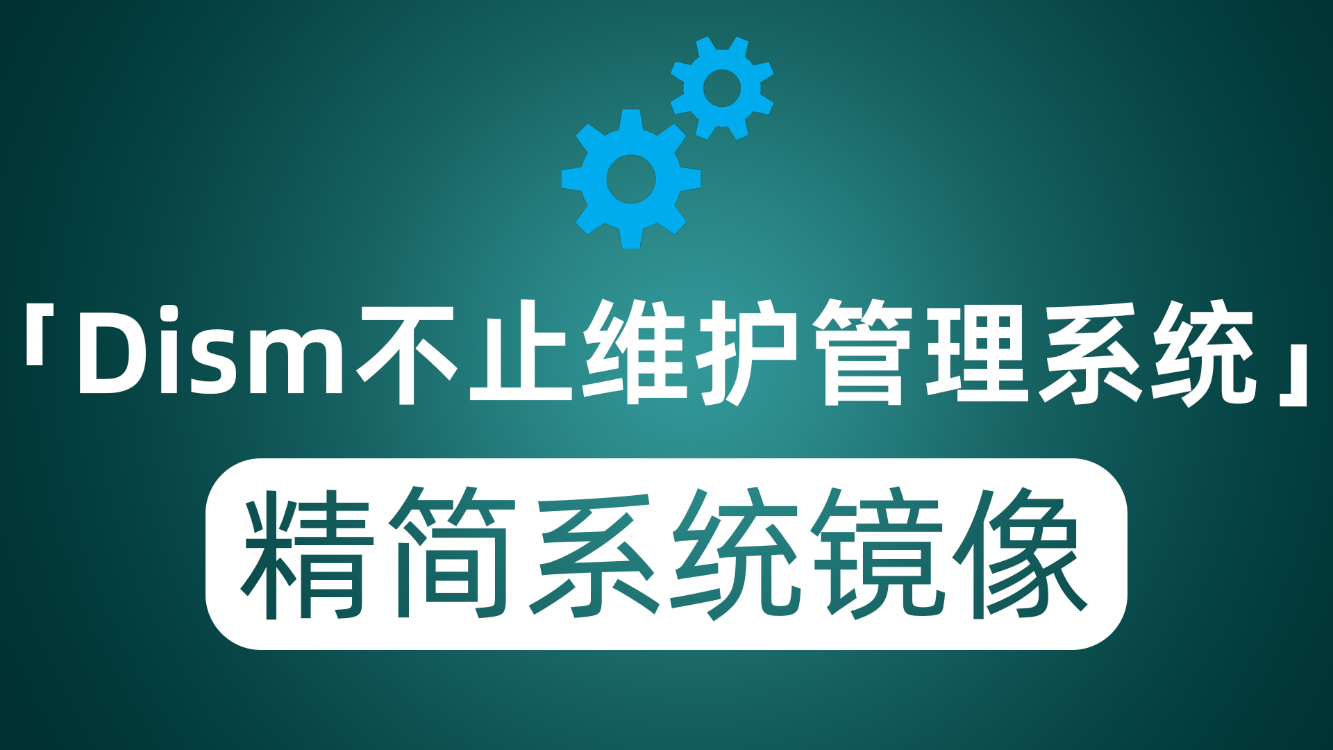 Dism++不止能维护管理Windows系统 还能精简自定义系统安装镜像